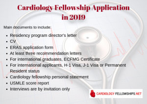 cardiology fellowship application documents